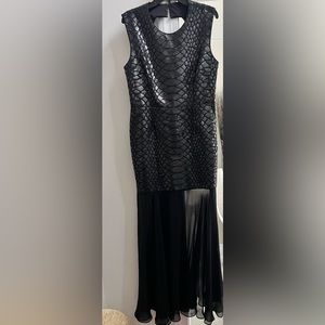 BCBGMAXZARIA Sequin Evening Gown